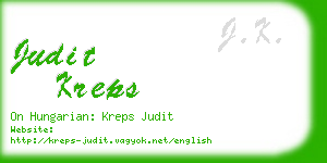 judit kreps business card